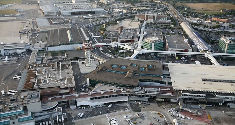 Aeroporto de Roma visto de cima Aeroporto de Roma visto de cima